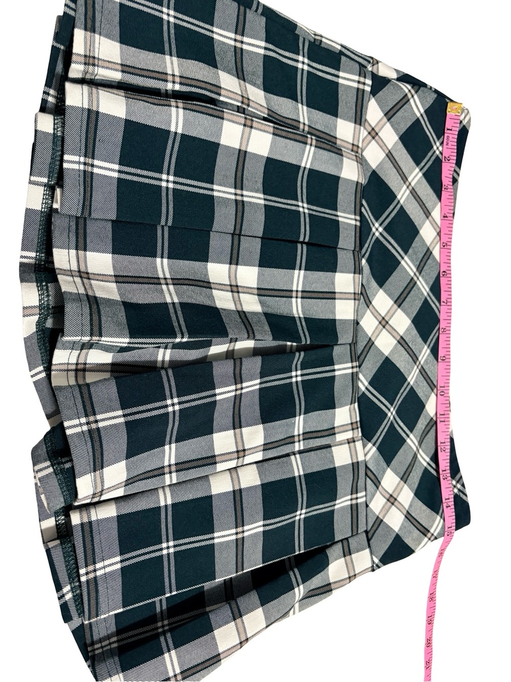 Urban Heritage Plaid Pleated Mini Skort Size Medium - Picture 6 of 8